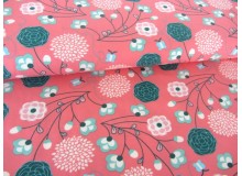 Jersey By Lots - Blumen aprikot